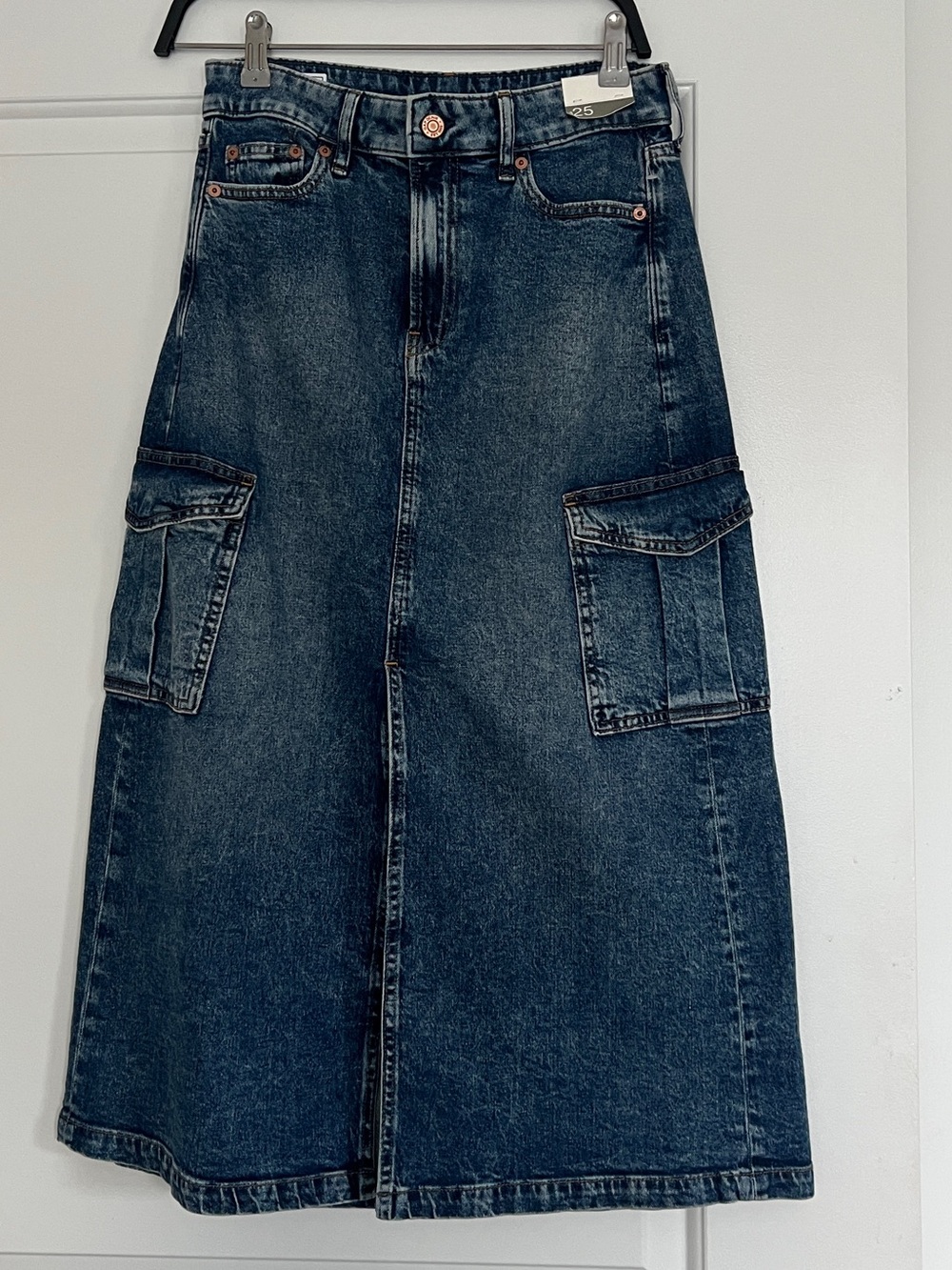 Gap Dark Blue Cargo Denim Skirt NEW WITH TAGS
